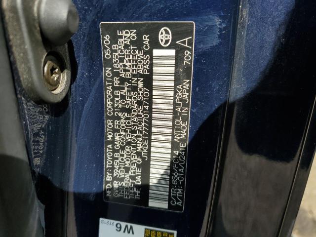 JTKDE177770147107 - 2007 TOYOTA SCION TC 蓝色 照片 12