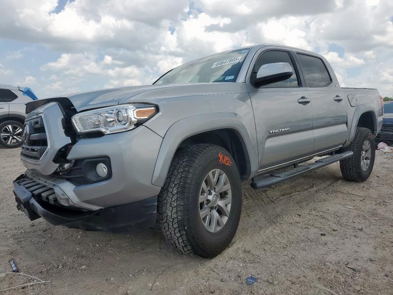 5TFAZ5CN1KX080076 - 2019 TOYOTA TACOMA DOUBLE CAB Сріблястий фото 1