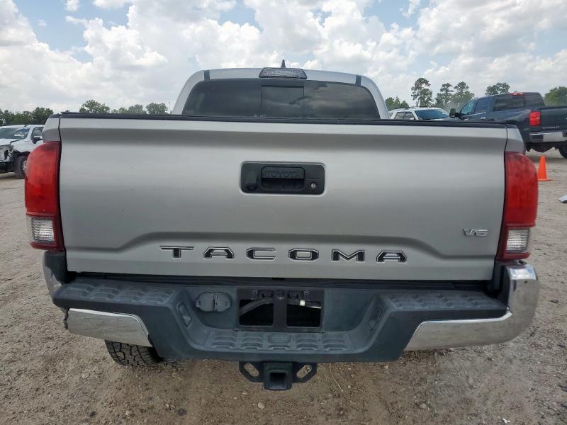 5TFAZ5CN1KX080076 - 2019 TOYOTA TACOMA DOUBLE CAB Сріблястий фото 6