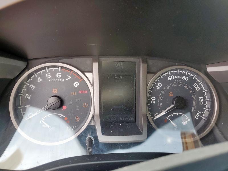 5TFAZ5CN1KX080076 - 2019 TOYOTA TACOMA DOUBLE CAB Сріблястий фото 9