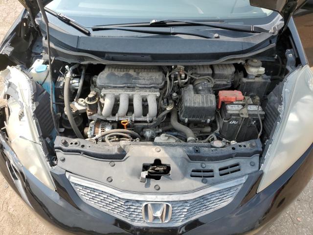 JHMGE8H23AC016812 - 2010 HONDA FIT BLACK photo 11