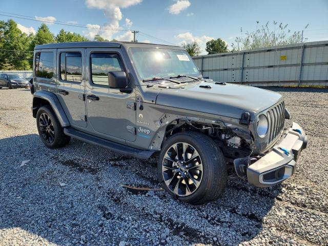 1C4JJXP64NW222937 - 2022 JEEP WRANGLER U SAHARA 4XE GRAY photo 4