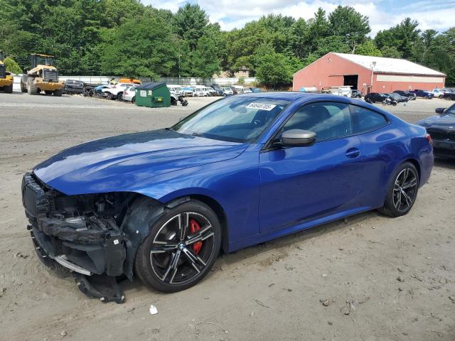 WBA13AR08MCF64276 - 2021 BMW M440XI BLUE photo 1