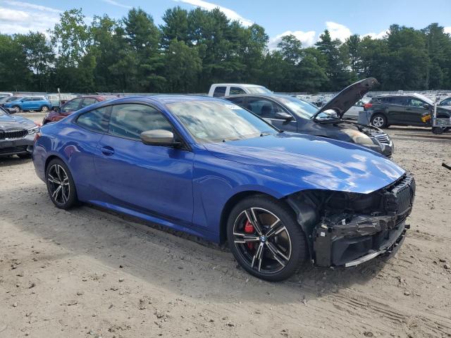 WBA13AR08MCF64276 - 2021 BMW M440XI BLUE photo 4