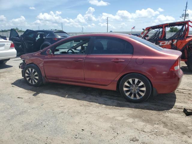 19XFA16949E001417 - 2009 HONDA CIVIC EXL ბურგუნდია ფოტო 2
