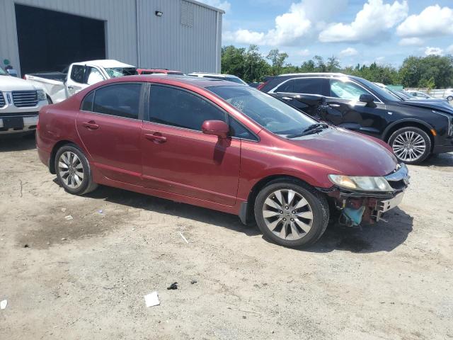 19XFA16949E001417 - 2009 HONDA CIVIC EXL ბურგუნდია ფოტო 4