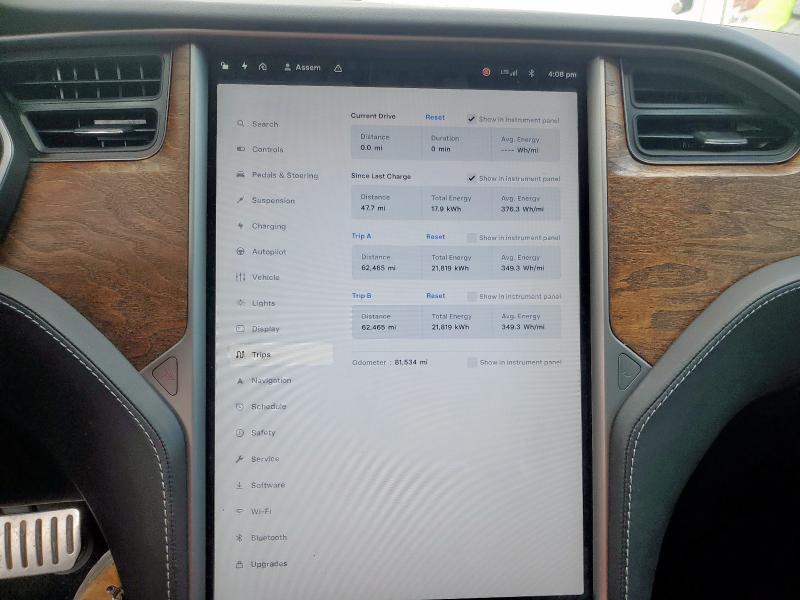 5YJSA1E40JF264667 - 2018 TESLA MODEL S Czarny zdjęcie 9