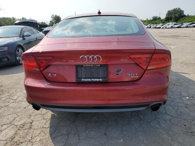 WAU2GAFC1EN003010 - 2014 AUDI A7 PRESTIGE RED photo 6