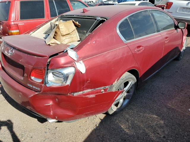 JTHBE96SX70022653 - 2007 LEXUS GS 350 RED photo 3