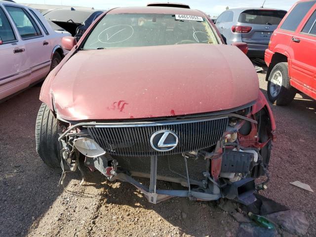 JTHBE96SX70022653 - 2007 LEXUS GS 350 RED photo 5