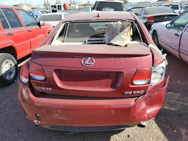 JTHBE96SX70022653 - 2007 LEXUS GS 350 RED photo 6