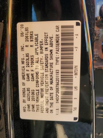 1HGCP26879A201193 - 2009 HONDA ACCORD EXL BLACK photo 13