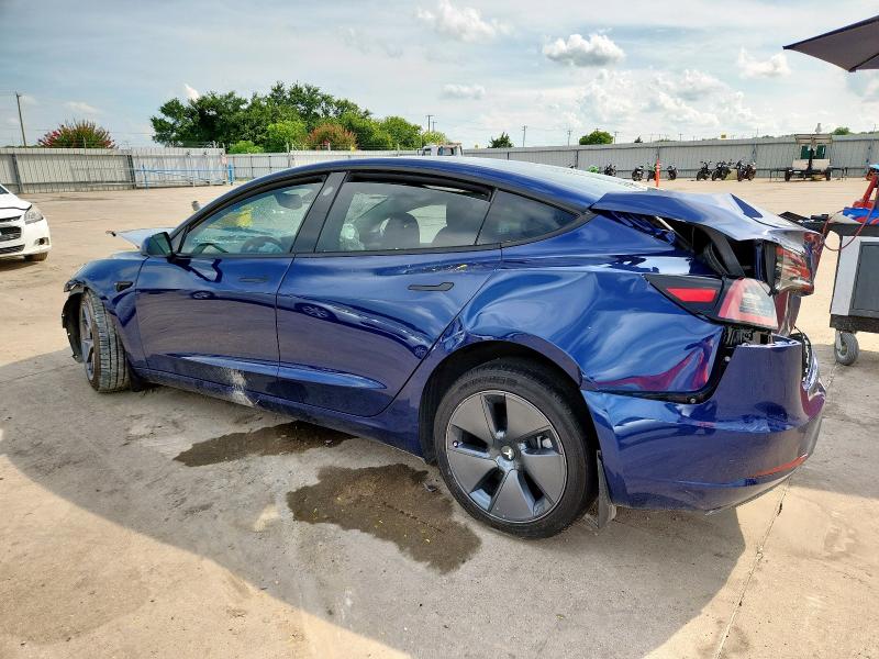 5YJ3E1EA7PF656844 - 2023 TESLA MODEL 3 Կապույտ լուսանկար 2