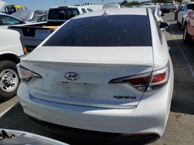 KMHE24L31HA061114 - 2017 HYUNDAI SONATA HYBRID WHITE photo 6