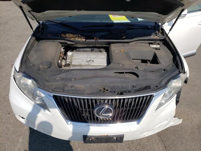 2T2BK1BA2BC082185 - 2011 LEXUS RX 350 WHITE photo 12