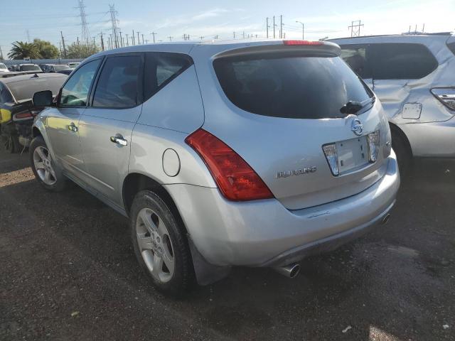 JN8AZ08T23W122843 - 2003 NISSAN MURANO SL SILVER photo 2