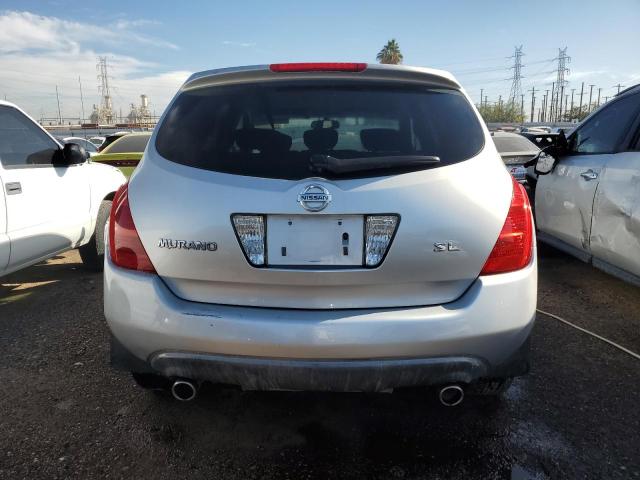 JN8AZ08T23W122843 - 2003 NISSAN MURANO SL SILVER photo 6