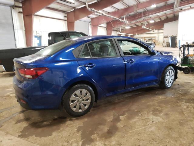 3KPA24AD3LE337104 - 2020 KIA RIO LX BLUE photo 3