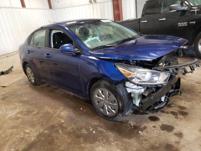 3KPA24AD3LE337104 - 2020 KIA RIO LX BLUE photo 4