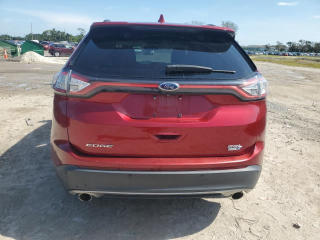 2FMTK4J94FBB84891 - 2015 FORD EDGE SEL RED photo 6