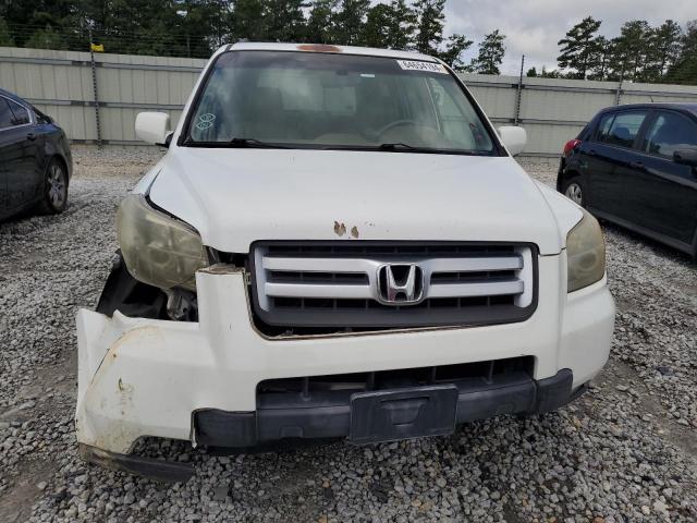 5FNYF28627B014337 - 2007 HONDA PILOT EXL WHITE photo 5