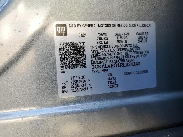 3GKALVEG1RL324240 - 2024 GMC TERRAIN SLT SILVER photo 14