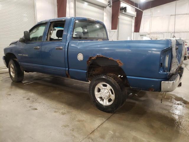 3D7KU28D04G113213 - 2004 DODGE RAM 2500 ST BLUE photo 2