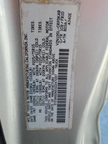 5TESN92N53Z247297 - 2003 TOYOTA TACOMA XTRACAB PRERUNNER Argent photo 13