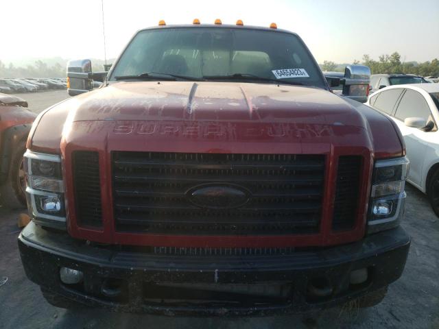 1FTWX31R88EA48364 - 2008 FORD F350 SRW SUPER DUTY RED photo 5