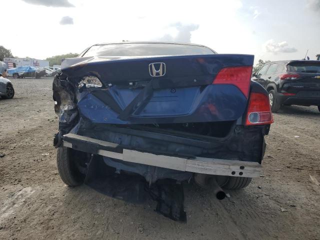 1HGFA15588L062016 - 2008 HONDA CIVIC LX BLUE photo 6