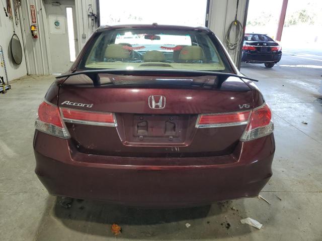 1HGCP3F84BA007846 - 2011 HONDA ACCORD EXL BURGUNDY photo 6