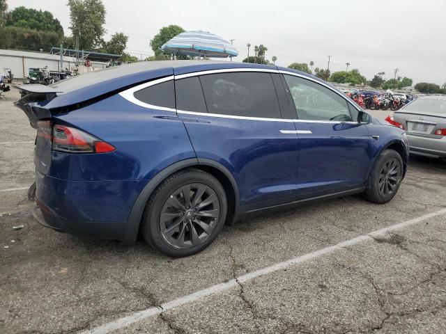 5YJXCAE24KF141647 - 2019 TESLA MODEL X 蓝色 照片 3