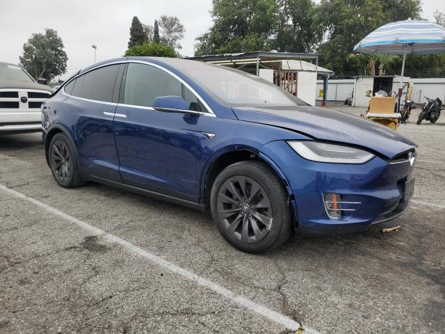 5YJXCAE24KF141647 - 2019 TESLA MODEL X 蓝色 照片 4