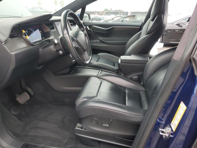 5YJXCAE24KF141647 - 2019 TESLA MODEL X 蓝色 照片 7