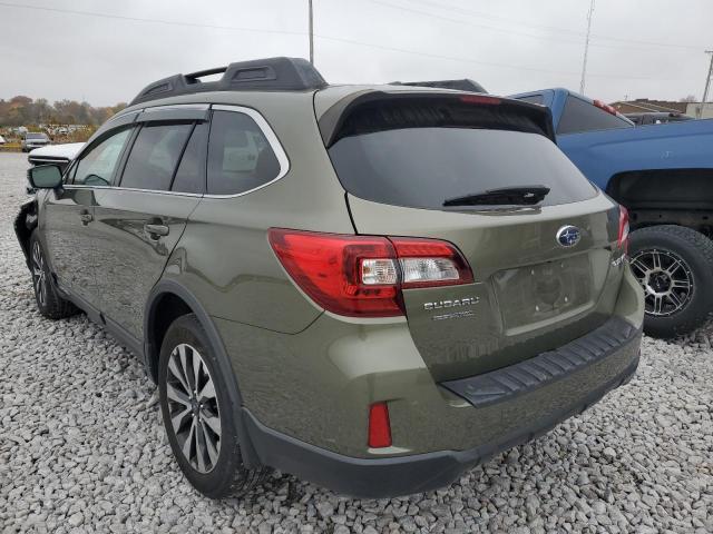 4S4BSBJC7F3316389 - 2015 SUBARU OUTBACK 2.5I LIMITED GREEN photo 3