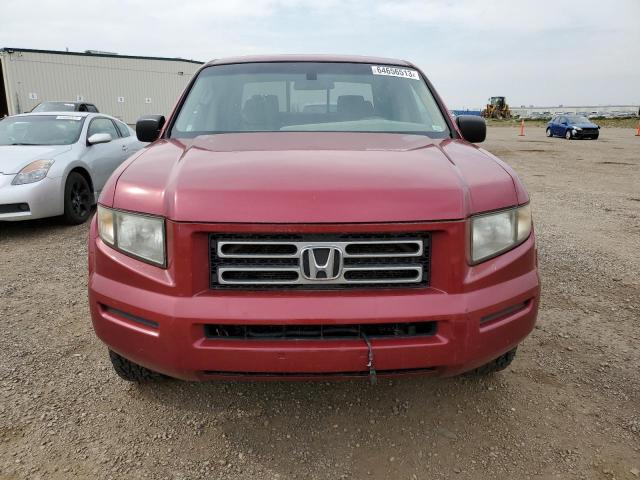 2HJYK16296H528454 - 2006 HONDA RIDGELINE RT RED photo 5