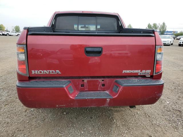 2HJYK16296H528454 - 2006 HONDA RIDGELINE RT RED photo 6