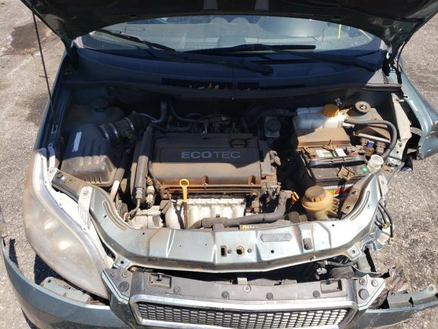 KL1TD6DE8AB129398 - 2010 CHEVROLET AVEO LS მწვანე ფოტო 11
