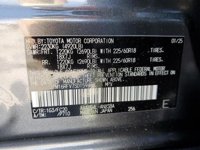 JTM16RFV7SD159488 - 2025 TOYOTA RAV4 SE GRAY photo 13