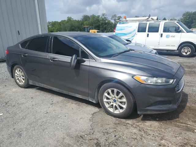 3FA6P0G75FR149415 - 2015 FORD FUSION S GRAY photo 4