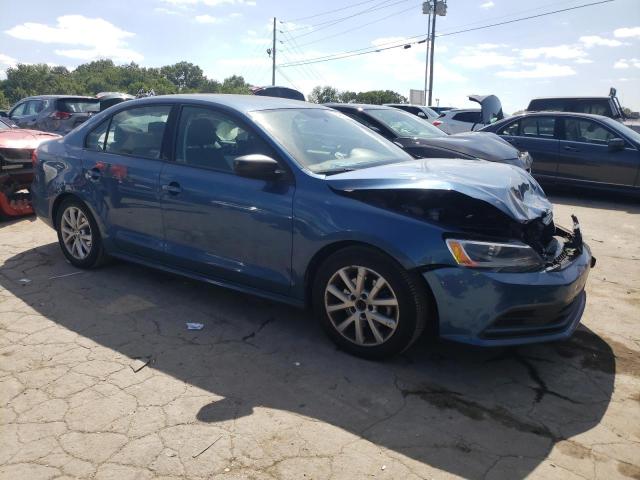 3VWD17AJ7FM309143 - 2015 VOLKSWAGEN JETTA SE BLUE photo 4