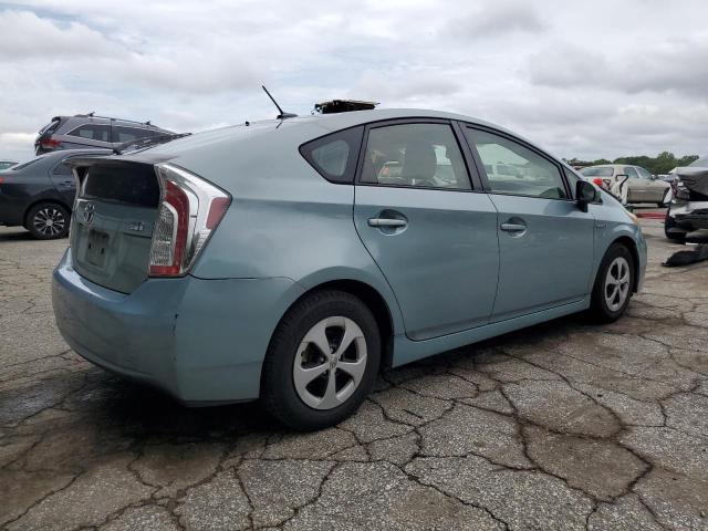 JTDKN3DUXC5446088 - 2012 TOYOTA PRIUS TEAL photo 3