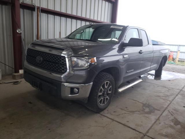 5TFCY5F19KX025427 - 2019 TOYOTA TUNDRA DOUBLE CAB SR/SR5 GRAY photo 1