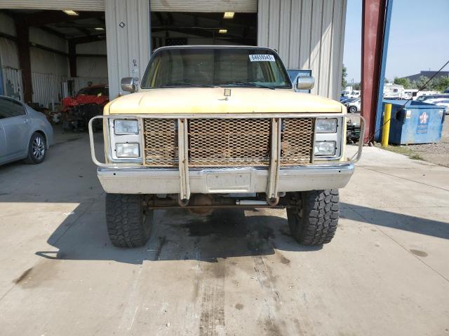 1GCEK14H1EJ114225 - 1984 CHEVROLET K10 YELLOW photo 5