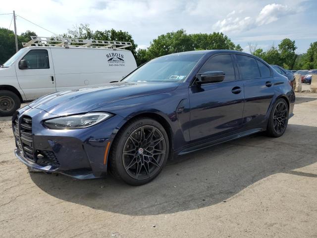WBS43AY04PFN58632 - 2023 BMW M3 COMPETITION BLUE photo 1