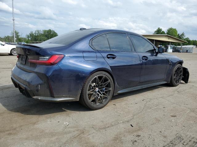WBS43AY04PFN58632 - 2023 BMW M3 COMPETITION BLUE photo 3