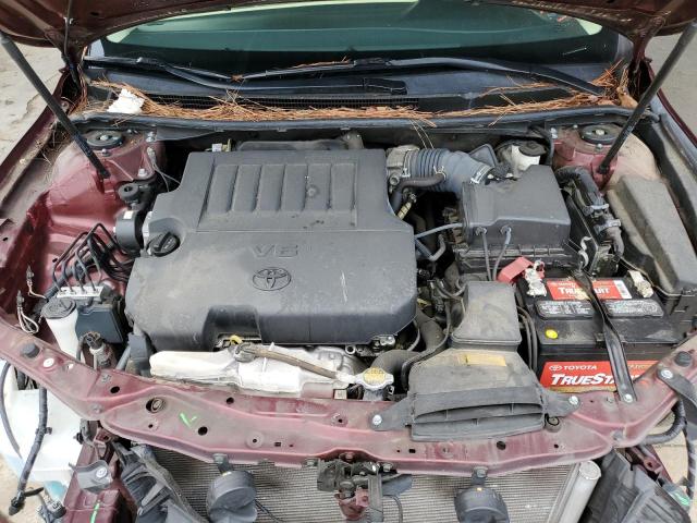 4T1BK1EB4DU075264 - 2013 TOYOTA AVALON BASE 勃艮第红 照片 11