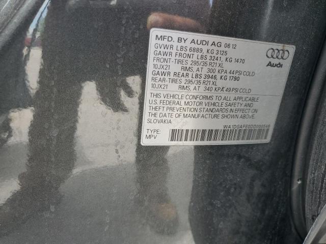 WA1DGAFE0DD000546 - 2013 AUDI Q7 PRESTIGE GRAY photo 13