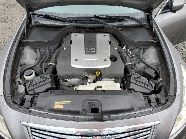 JN1CV6AP8DM716210 - 2013 INFINITI G37 BASE GRAY photo 11