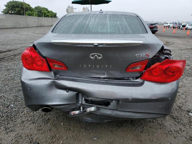 JN1CV6AP8DM716210 - 2013 INFINITI G37 BASE GRAY photo 6